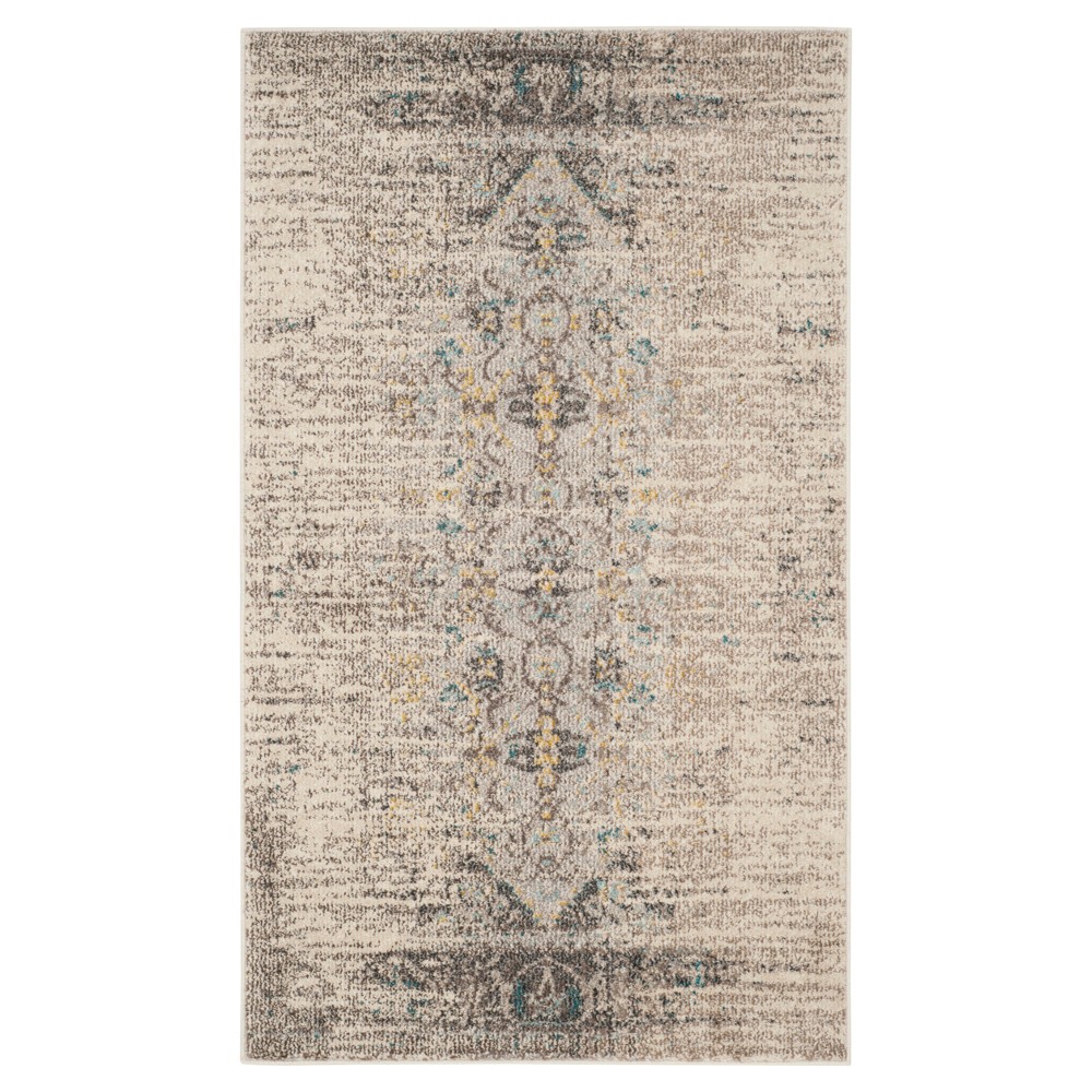 Gray Solid Loomed Accent Rug - (3'x5') - Safavieh