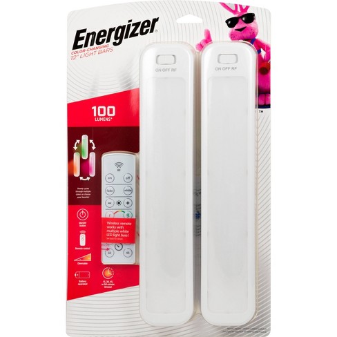 Energizer 2pk Battery Operated Led Mini Light Bar With Ir Remote