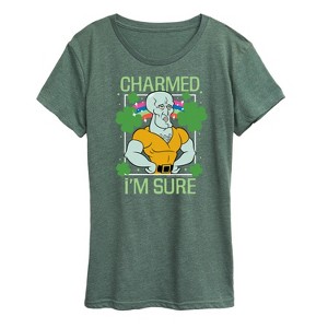 Women's - SpongeBob Squarepants - Charmed Im Sure Short Sleeve Graphic T-Shirt - 1 of 4