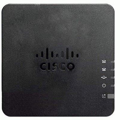 Cisco 2-Port Analog Telephone Adapter with Router For Multiplatform - 2 x RJ-45 - 2 x FXS - Fast Ethernet - Wall Mountable