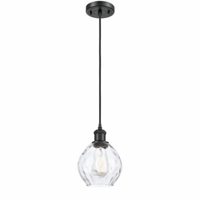 Waverly - 1 Light Cord Hung Mini Pendant In Industrial Style-9 Inches Tall and 6 Inches Wide