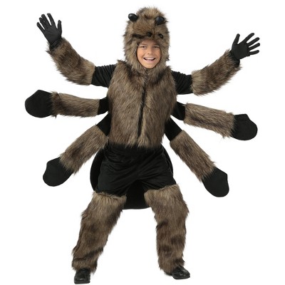 Halloweencostumes.com X Small Child Furry Spider Costume, Black/brown ...