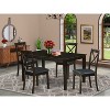 HomeStock 5-Pc Cappuccino Solid Wood Top - Dining Room Set - Seats 4 - 2 of 4