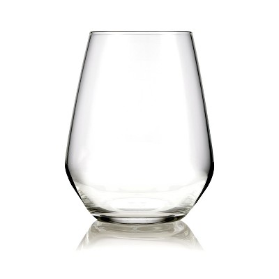 Libbey Signature ClearFire Stemless Wine Glasses Set of 6
