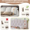 NicBex Queen Size Luxury Upholstered Platform Bed Frame with Oversized Padded Backrest,Solid Wood Slats,No Box Spring Needed,Easy Assembly - 3 of 4