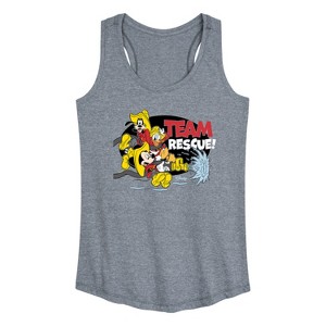 Women's - Disney - Firefighter Mickey & Friends Graphic Racerback Tank - 1 of 4