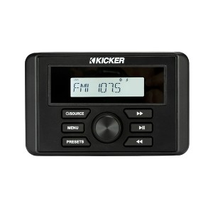 Kicker 46KMC3 Weather-Resistant Gauge-Style Media Center With Bluetooth - 1 of 4