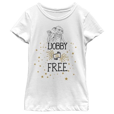 Target Girl\'s Dobby : T-shirt Free Potter Harry Is