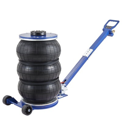Yukimo 5 Ton Air Jack - 11000LBS Capacity Triple Bag Pneumatic Jack, 5.5"-18.5" Lift Range with 6 Steel Pipes & Adjustable Handle for Cars/Trucks/SUVs