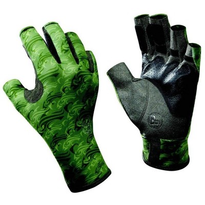 Buff Pro Series Angler 2 Gloves, Skoolin Sage, S/M (8/9)