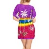 HAPPY BAY Women's Beachwear Summer Swim Beach Dress Cover Ups for Swimwear Women Loose Swing Swimsuit Coverups for Women Tops XL-XXL Purple Tree - 2 of 4