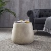 Sapphtopaz Outdoor End Table Modern Outdoor End Table Outdoor Side Table, Patio Table Small Table for Backyard, Balcony, Porch - 3 of 4