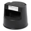 Rubbermaid Commercial Rolling Step Stool, Curved Design, 2-Step, Retracting Casters, 350 lb Capacity, 16" Diameter x 13.5"h, Black - 3 of 4