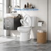 CuisinSmart 17"/19" Toilet Seat, Quick-Attach Hardware with Grip-Tight Bumpers, Quick-Release, Slow-Close Toilet Seat - 2 of 4