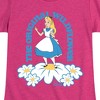 Girls' - Disney - Alice In Wonderland Fitted Short Sleeve Graphic T-Shirt - 2 of 4