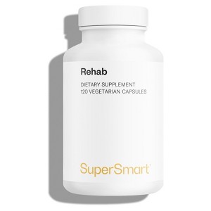 SuperSmart Rehab (Advanced Formula) - with Kudzu, Silymarin, Ginger Root, Benfotiamine | Non-GMO & Gluten Free - 120 Vegetarian Capsules - 1 of 1