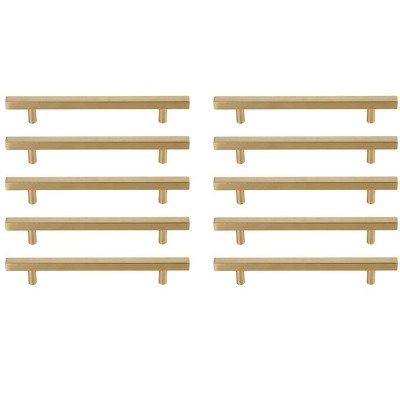 Elegant Lighting Dior 6-5/16" Center to Center Brass Bar Pull Multipack (set of 10)