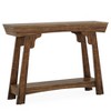 HDZNVF 41 Inch Wood Console Table Behind Couch, 2-Tier Small Entryway Table with Storage, Farmhouse Narrow Sofa Table - 3 of 4