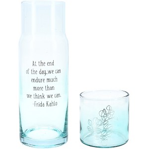 Pavilion Gift Company - We Can Endure - 32 oz Water Carafe and Tumbler Set - Beverage Serving Sets - 1 of 4