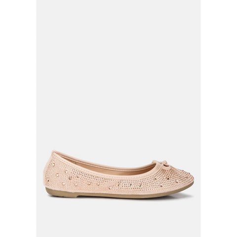 Обувь London Rag Womens Hosana Rhinestones And Stud Embellished Ballet Flats 10