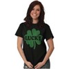 Men's Lucky 4 Leaf Clover St Patrick's Day Graphic T Shirt Brisco Brands - 4 of 4