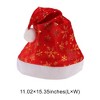 Unique Bargains Christmas Hat Thin Single-layer Snowflake Polyester 11.02"x15.35" 1 Pcs - 3 of 4