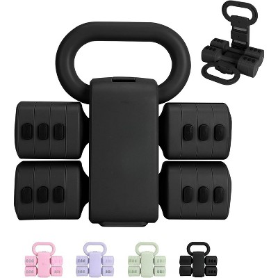4-in-1 Adjustable Dumbbell Set of 2, 2-5lb Hand Weights for Women with Fast Adjustment, Free Weights for Home Gym