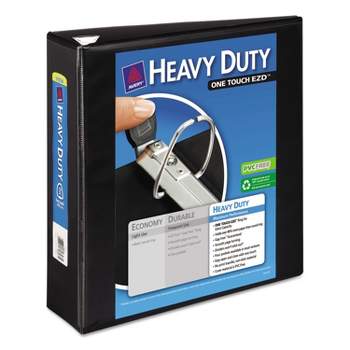 Avery Heavy-Duty View Binder w/Locking 1-Touch EZD Rings 3" Cap Black 79693
