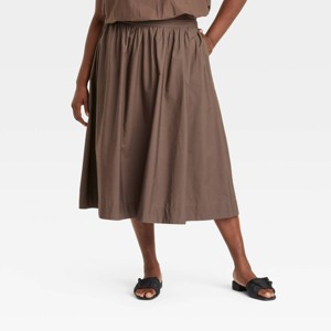 Women's Midi Picnic A-Line Skirt - A New Day™ - 1 of 3