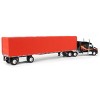 First Gear DCP 1/64 Black & Red Peterbilt 579 Sleeper w/ 53' Utility Roll Tarp Trailer 60-1610 - 3 of 4