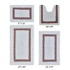 Hotel 4 PC Bath Rug 100% Premium Cotton Tufted Weave Two Tone Reversible Bathroom Rug, Super Soft Absorbent, Machine Washable Bath Mat - 2 of 4
