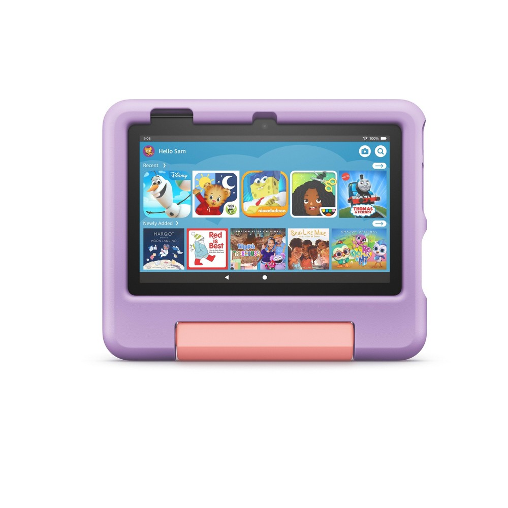 Photos - Kids' Drawing & Painting Supply Amazon Fire 7" Kids 16GB Tablet -  - Purple (2022 Release)