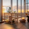Artloge Modern Extra Large Heavy Duty Dog Crate Tempered Glass Pet Cage with Anti-Rust Aluminum Frame Lockable Casters & Spacious Interior - 3 of 4