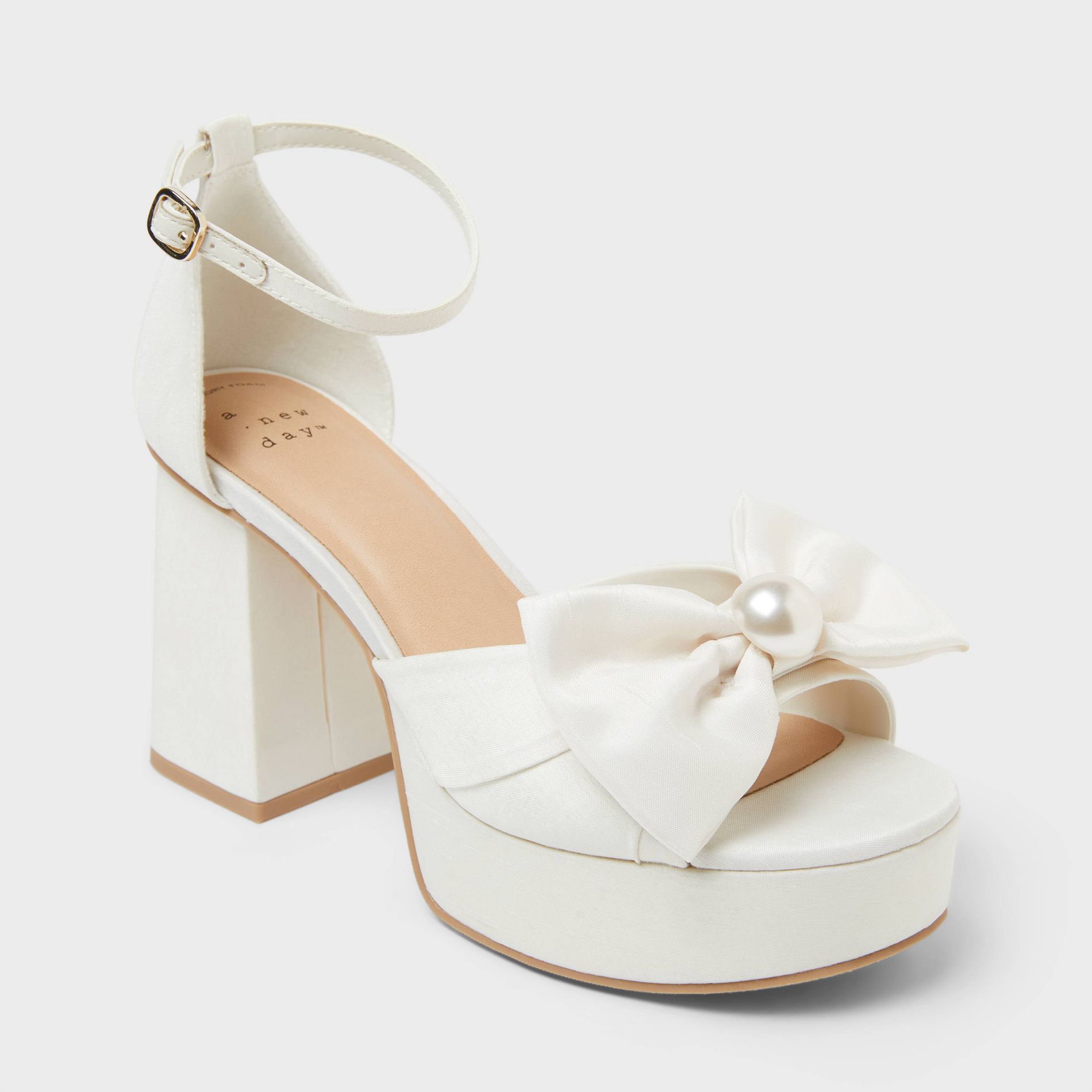 Women’s Melody Heels with Memory Foam Insole - A New Day™ White