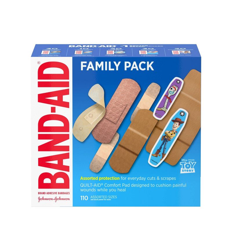 Band-Aid Adhesive Bandages Family Assorted Pack - 110ct, 1 of 11