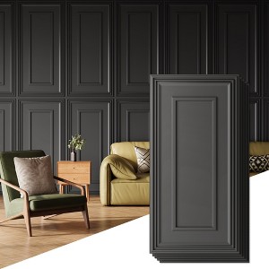 PVC Ceiling Tiles, Glue Up Plastic Sheet in Black, Suitable for Kitchen, Living Room, and Home Decorative Ceilings - 1 of 4