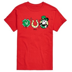 Men's - Disney - Mickey St Patricks Icons Short Sleeve Graphic T-Shirt - 1 of 4