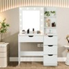 Jojoka Makeup Vanity with 12 Bulbs, Charging Station, Storage Shelf, 4 Drawers, 3 Lighting - 4 of 4