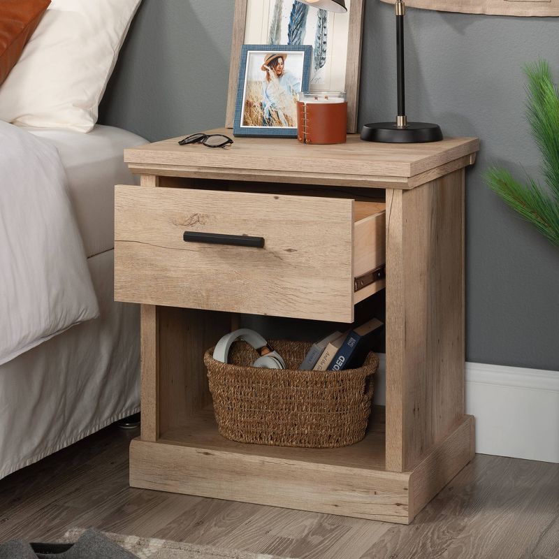 Sauder Aspen Post Night Stand with Drawer Prime Oak, 3 of 9