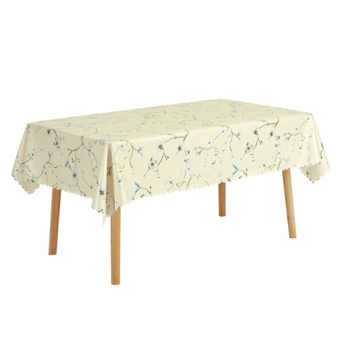 Unique Bargains Dining Rectangle Vinyl Oil Proof Wrinkle-Resistant Tablecloth 1 Pc - image 1 of 4