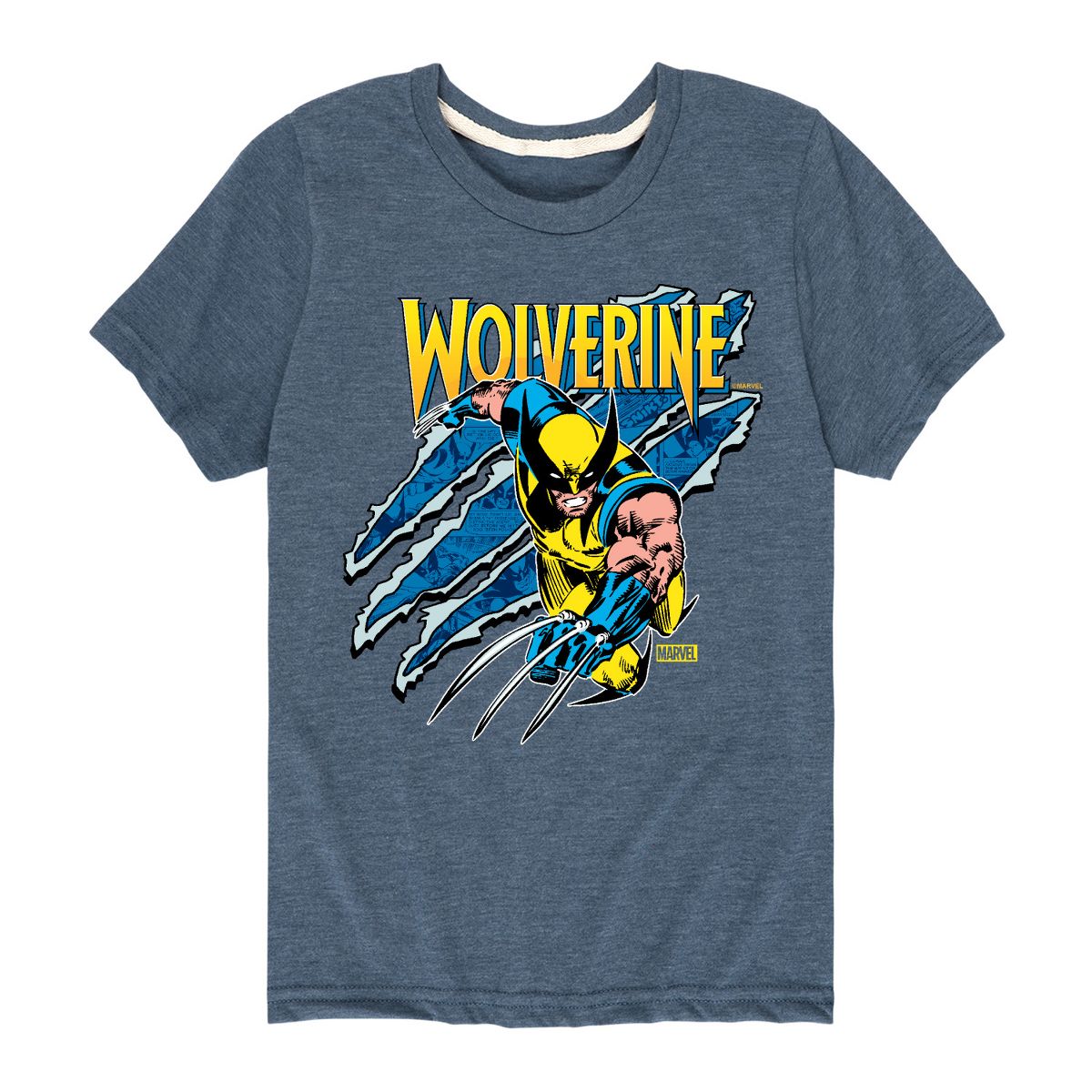 Boys' - Marvel - Wolverine Slash Short Sleeve Graphic T-Shirt - thumbnail 9