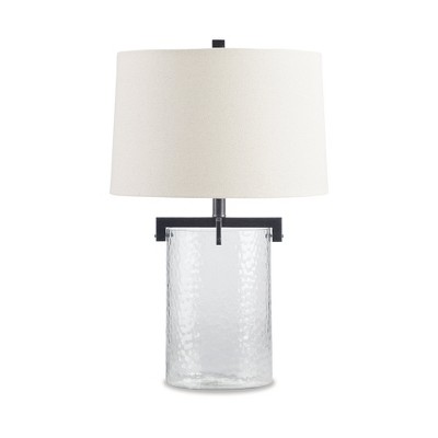 Signature Design by Ashley Casual Fentonley Table Lamp  Clear/Antique Black