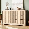 Acekool Fluted 6-Drawer Dresser – Modern Storage with Wavy Design & Sturdy Wood Top - 3 of 4