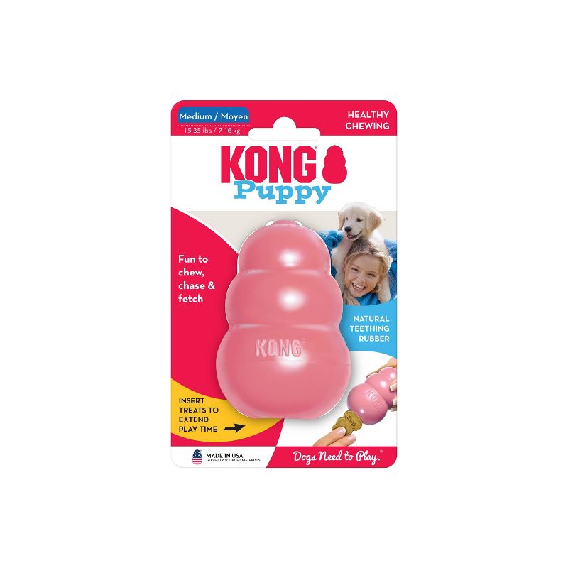KONG Puppy Dog Toy - Pink, 5 of 8