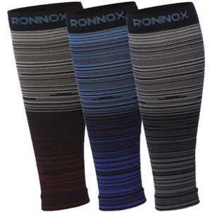 Tipi Toe Unisex 3 Pairs Bright Colored Earthly Elegance Calf Compression Tube Sleeves 12-14 mmHg Great for Athletic & Medical Use - 1 of 4