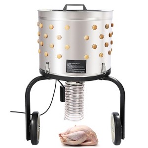 VEVOR Chicken Plucker Machine, Feather Plucker with 20-inch Stainless Steel Drum, Defeathering Equipment with 108 Soft Fingers, 500W High Power - 1 of 4