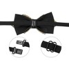 INSPIRE CHIC Men's Diamond Pre-tied Adjustable Neck Tie Fashion Bow Tie for Wedding Party Business - 2 of 4