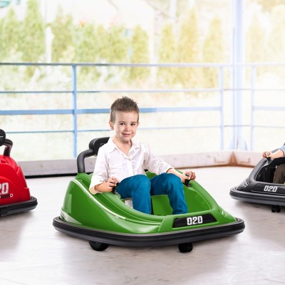 Green 12V Electric Kids Bumper Car with Remote Control