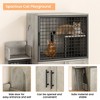 Cat Litter Box Enclosure, 2-Layer Hidden Cat Washroom with Sturdy Ladder, Cat Litter Box Furniture with Side Door, Villa Cat Cabinet - 4 of 4