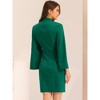 INSPIRE CHIC Women's Business Split Sleeve Slim Fit Mini Bodycon Pencil Dress - 3 of 4